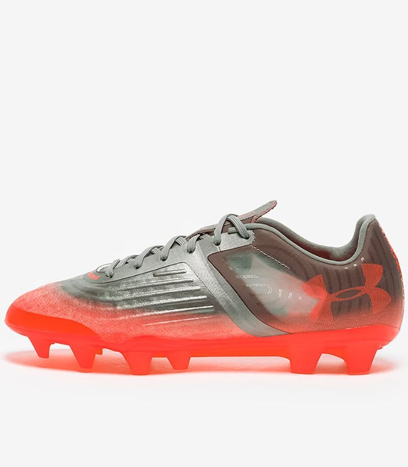 under armour magnetico pro football boots in silver and neon orange